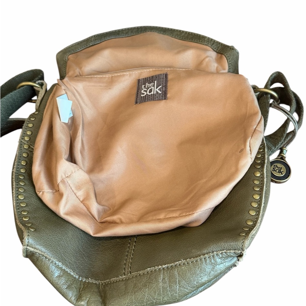 The Sak Crossbody Bag Silverlake Olive green Studded - Picture 12 of 12